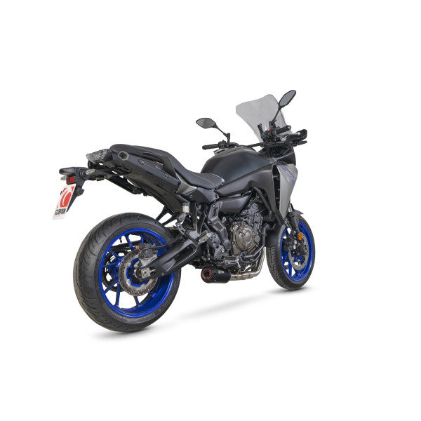 Scorpion Exhaust Yamaha Tracer 7 2020 - 2023 Red Power Full System Black Ceramic Coated Sleeve